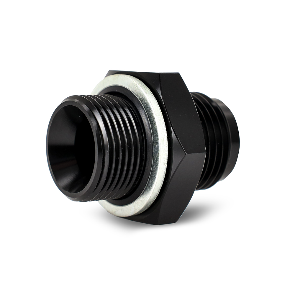 Straight M22 X 1.5 to -10AN oil filter relocation fitting by Mishimoto