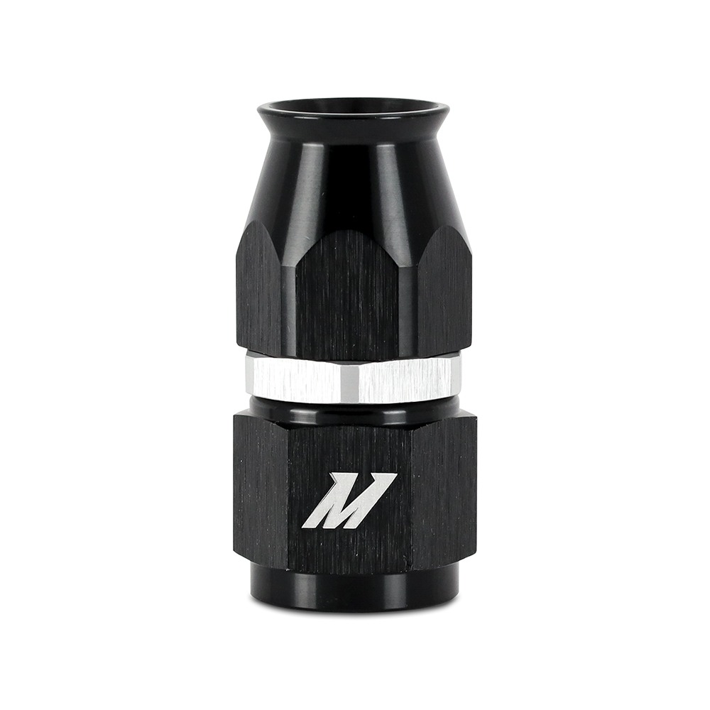Mishimoto MMFT-SW-06P-ST black anodized aluminum -6AN straight line fitting