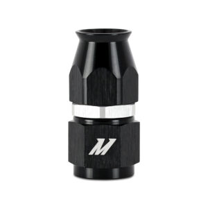 Mishimoto MMFT-SW-08P-ST black anodized -8AN straight aluminum fitting for PTFE braided line