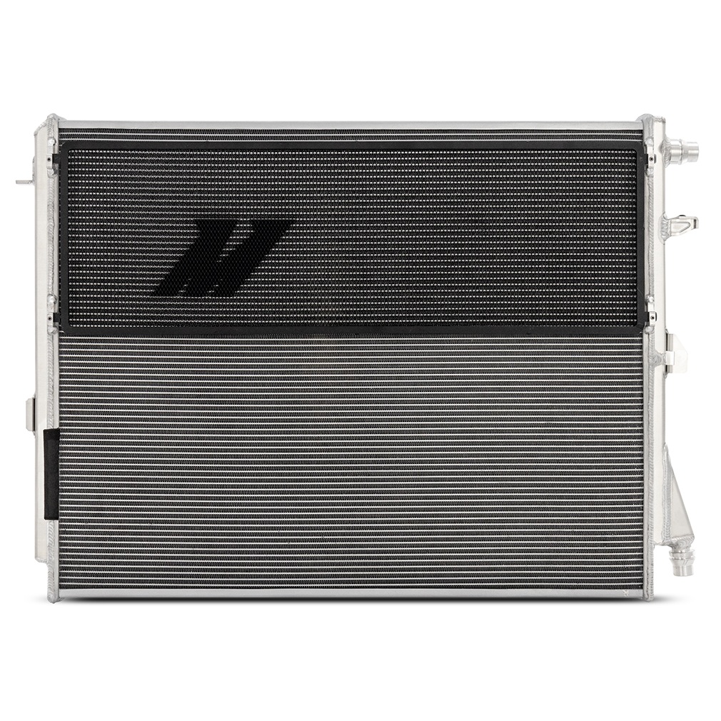 Aluminum core and CNC-machined ports on the Mishimoto BMW G8X heat exchanger