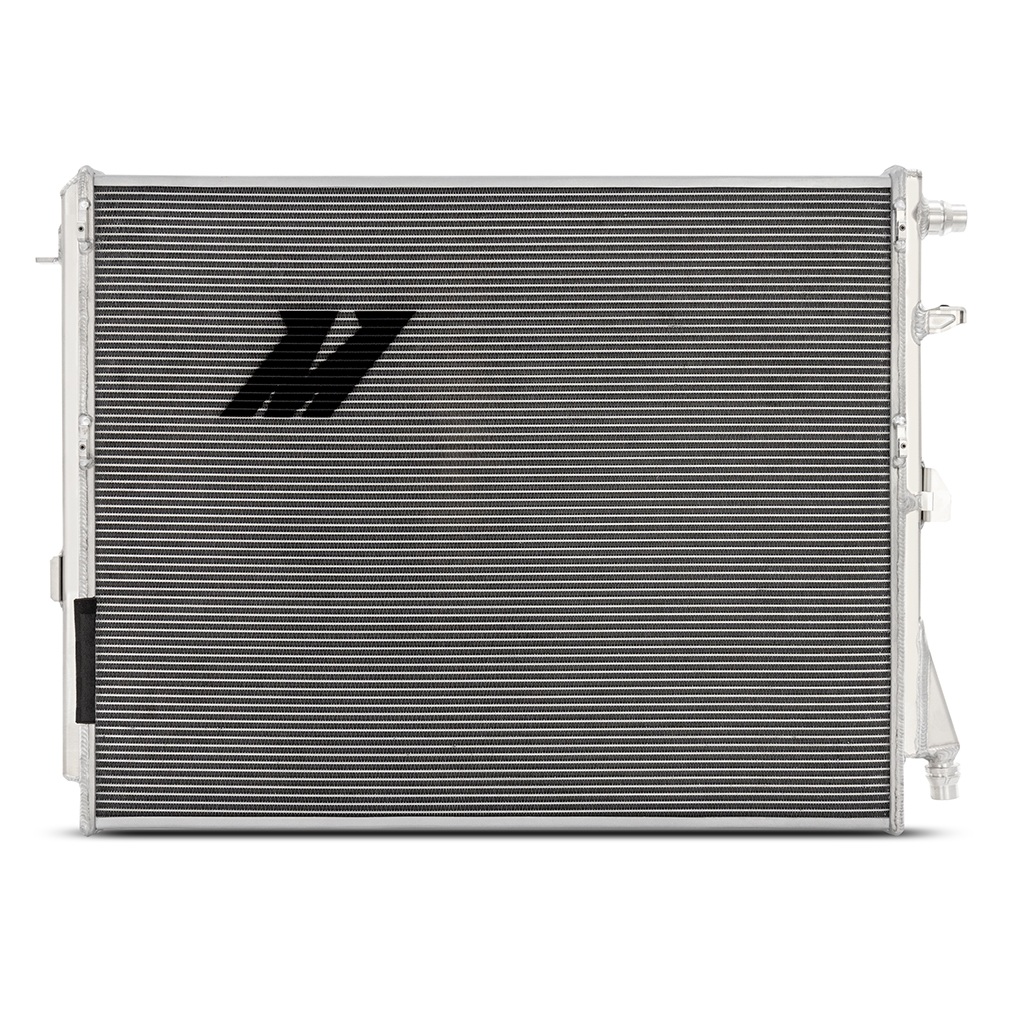 Steel rock guards included with the Mishimoto G8X performance heat exchanger