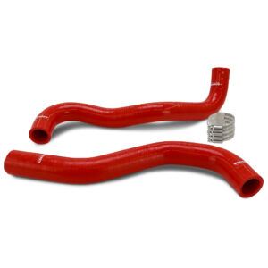 Mishimoto red silicone coolant hose kit for 2012-2015 Honda Civic Si K24Z7 engine