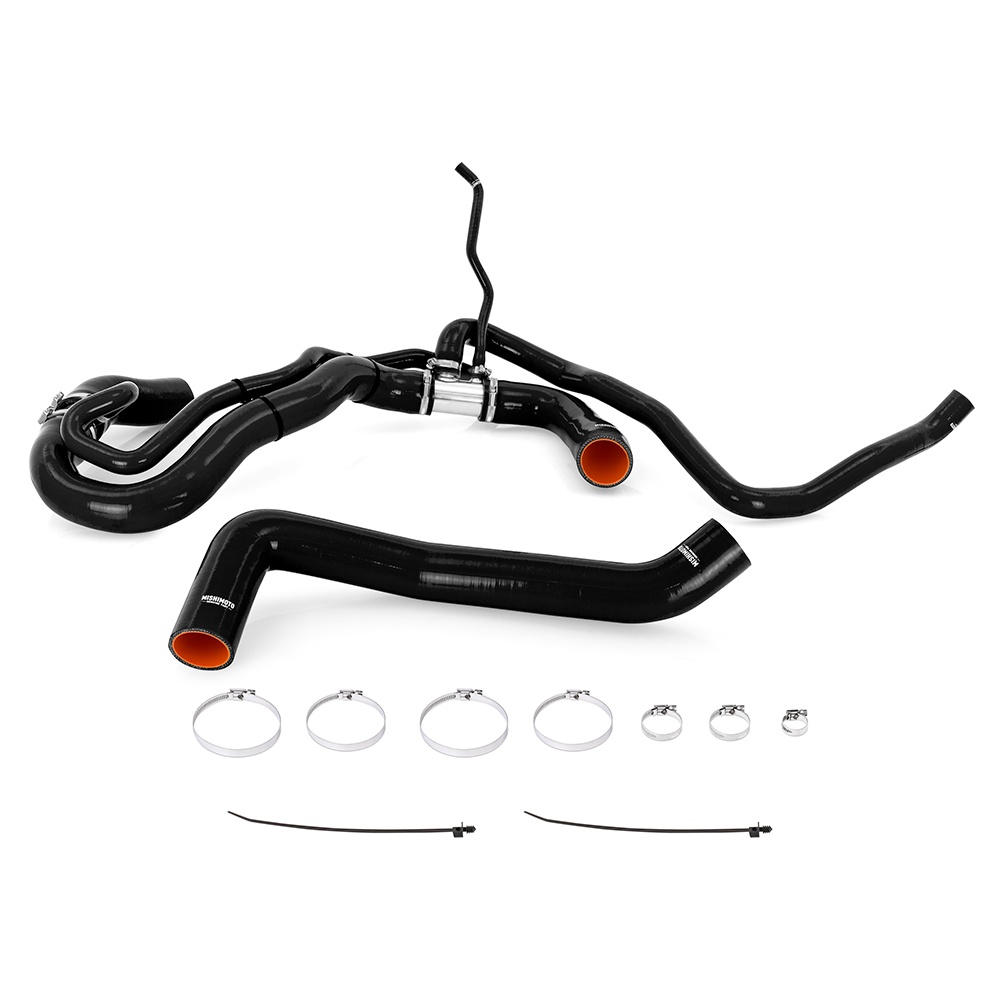 Mishimoto black silicone coolant hose kit for 2017-2019 6.6L L5P Duramax trucks
