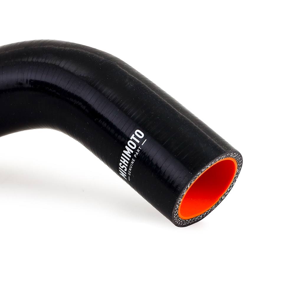 Mishimoto silicone lower radiator hose included with the 7.3L Powerstroke coolant hose reroute kit