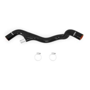 Mishimoto black silicone lower overflow hose for 2005-2007 Ford 6.0L Powerstroke, part MMHOSE-F2D-05EBK