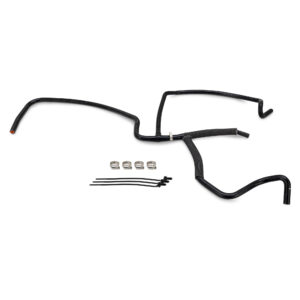 Mishimoto black silicone coolant overflow Y-hose for 6.7L Powerstroke, part number MMHOSE-F2D-20OV