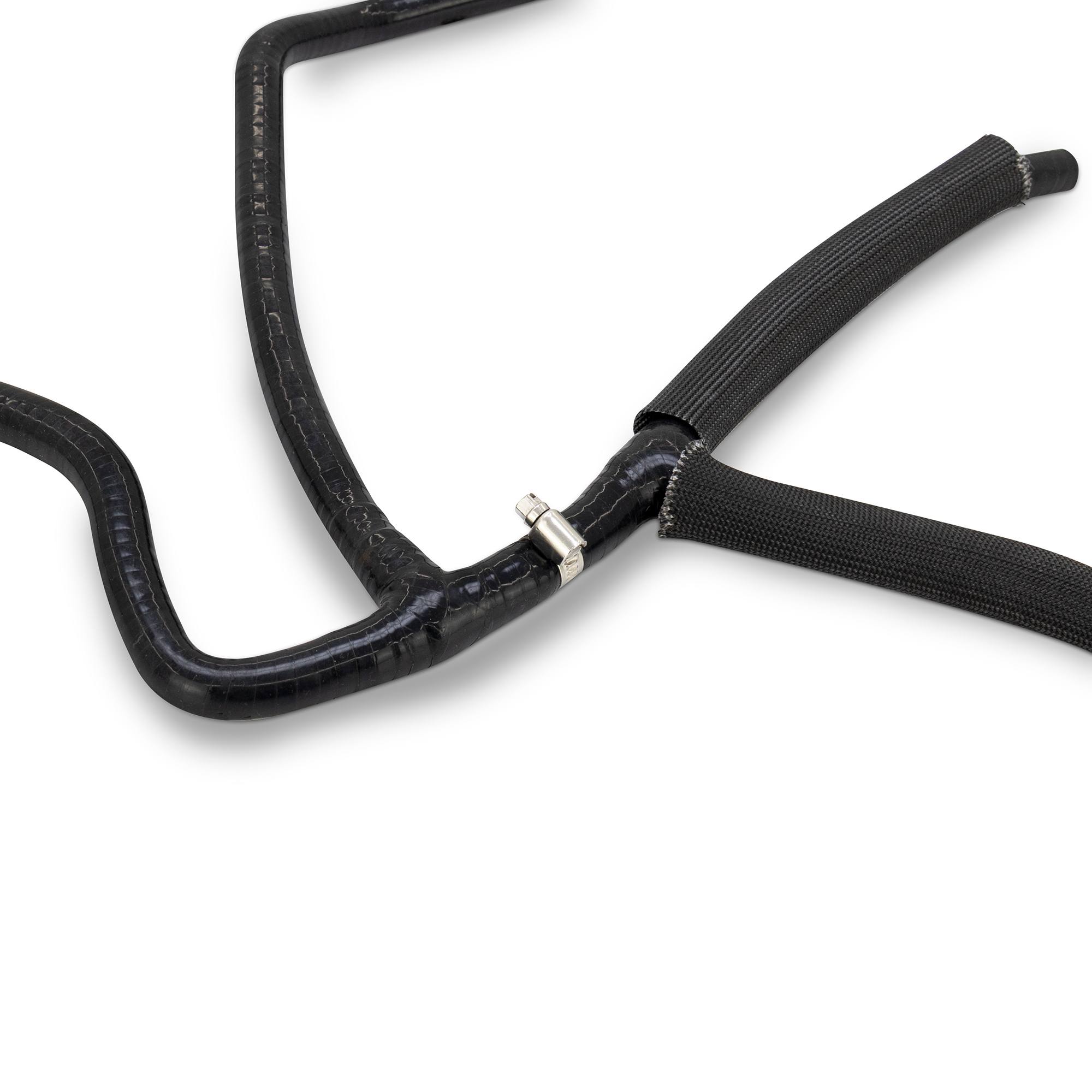 Mishimoto silicone overflow hose kit with included worm-gear clamps for Ford Super Duty 6.7L Powerstroke