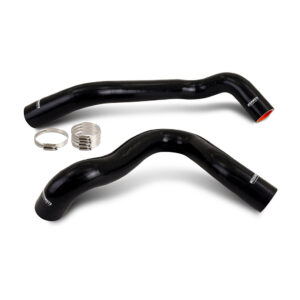 Mishimoto MMHOSE-F2D-99RRBK black silicone coolant hose reroute kit for Ford 7.3L Powerstroke