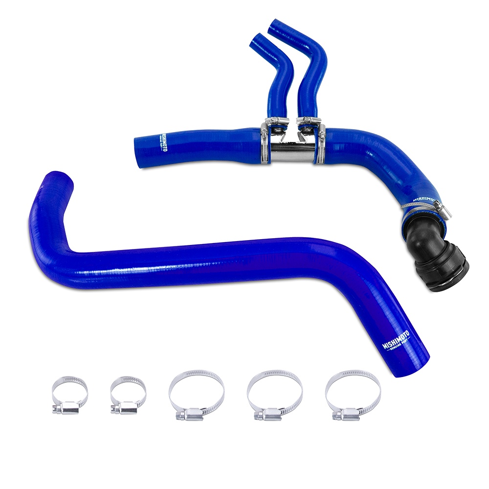 Five-layer silicone construction of Mishimoto radiator hose for Ford F-150 EcoBoost