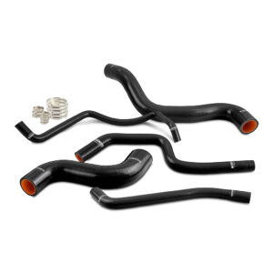Mishimoto black silicone radiator hose kit for 2023+ Toyota GR Corolla, part MMHOSE-GRC-23BK