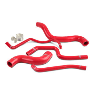 Mishimoto red silicone radiator hose kit for 2023+ Toyota GR Corolla, part number MMHOSE-GRC-23RD