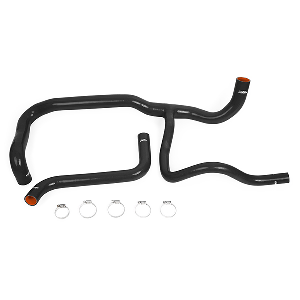 Mishimoto silicone radiator hose kit installed on a GMC Sierra 1500 engine bay