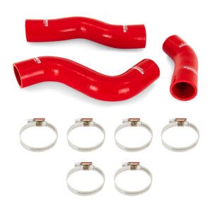 Mishimoto red silicone radiator hose kit MMHOSE-LCR-92RD for 1993-1997 Toyota Land Cruiser