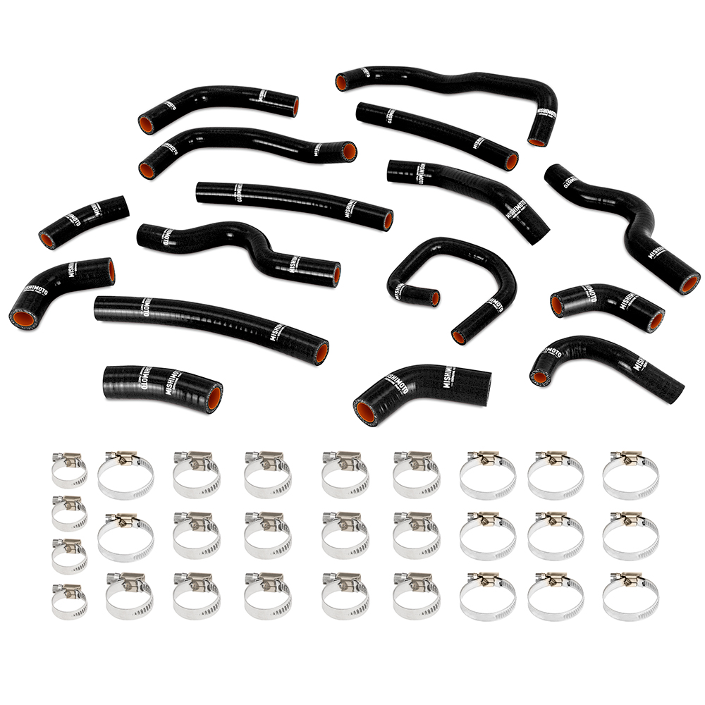 Mishimoto black silicone ancillary and heater hose kit for 1998-2002 Toyota Land Cruiser 4.7L V8