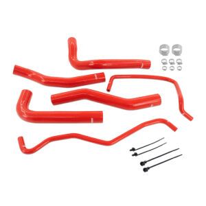 Mishimoto red silicone radiator hose kit MMHOSE-MUS4-24RD for Ford Mustang EcoBoost