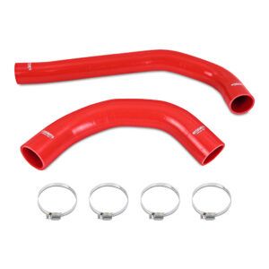 Mishimoto red silicone coolant hose kit MMHOSE-RAM-19RD for 2019-2024 Ram Cummins 6.7L trucks
