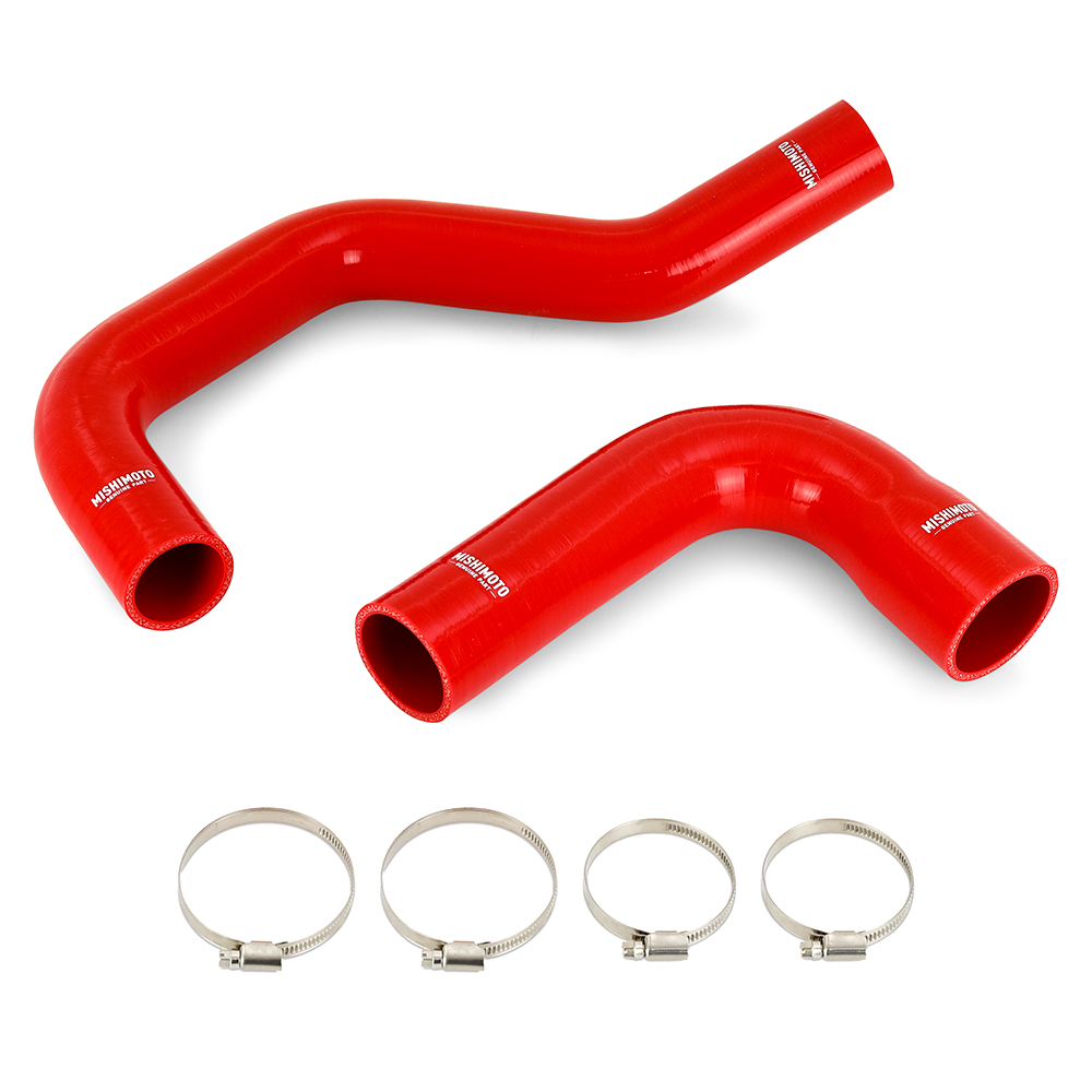 Mishimoto red silicone radiator hose kit for 1991-1993 Dodge Cummins D250/D350/W250/W350