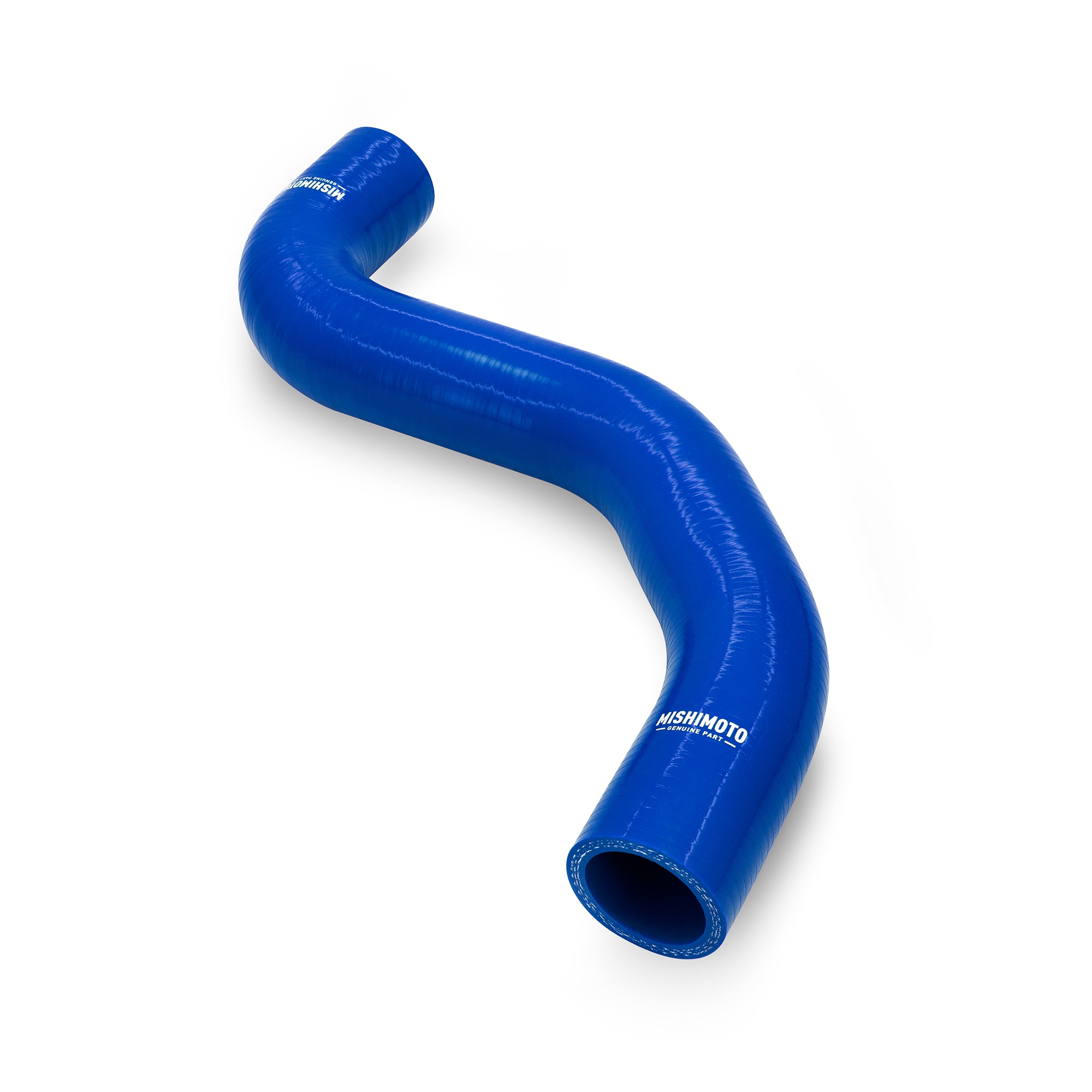 Upper and lower silicone radiator hoses with worm gear clamps by Mishimoto
