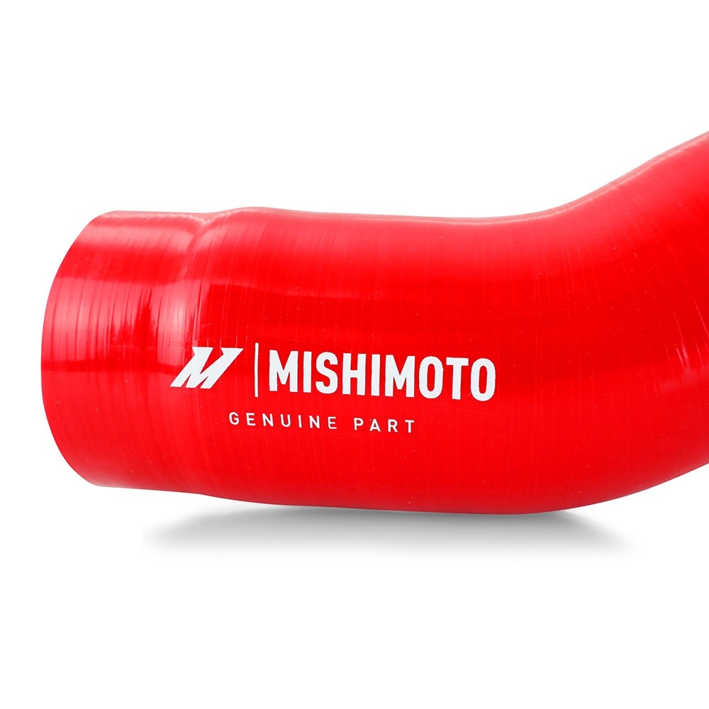 Stainless-steel T-bolt clamps included with Mishimoto Tacoma silicone induction hose