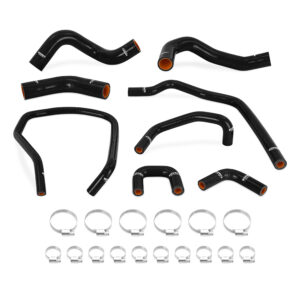 Mishimoto MMHOSE-TTN-04BK black silicone radiator and heater hose kit for 2004-2014 Nissan Titan 5.6L