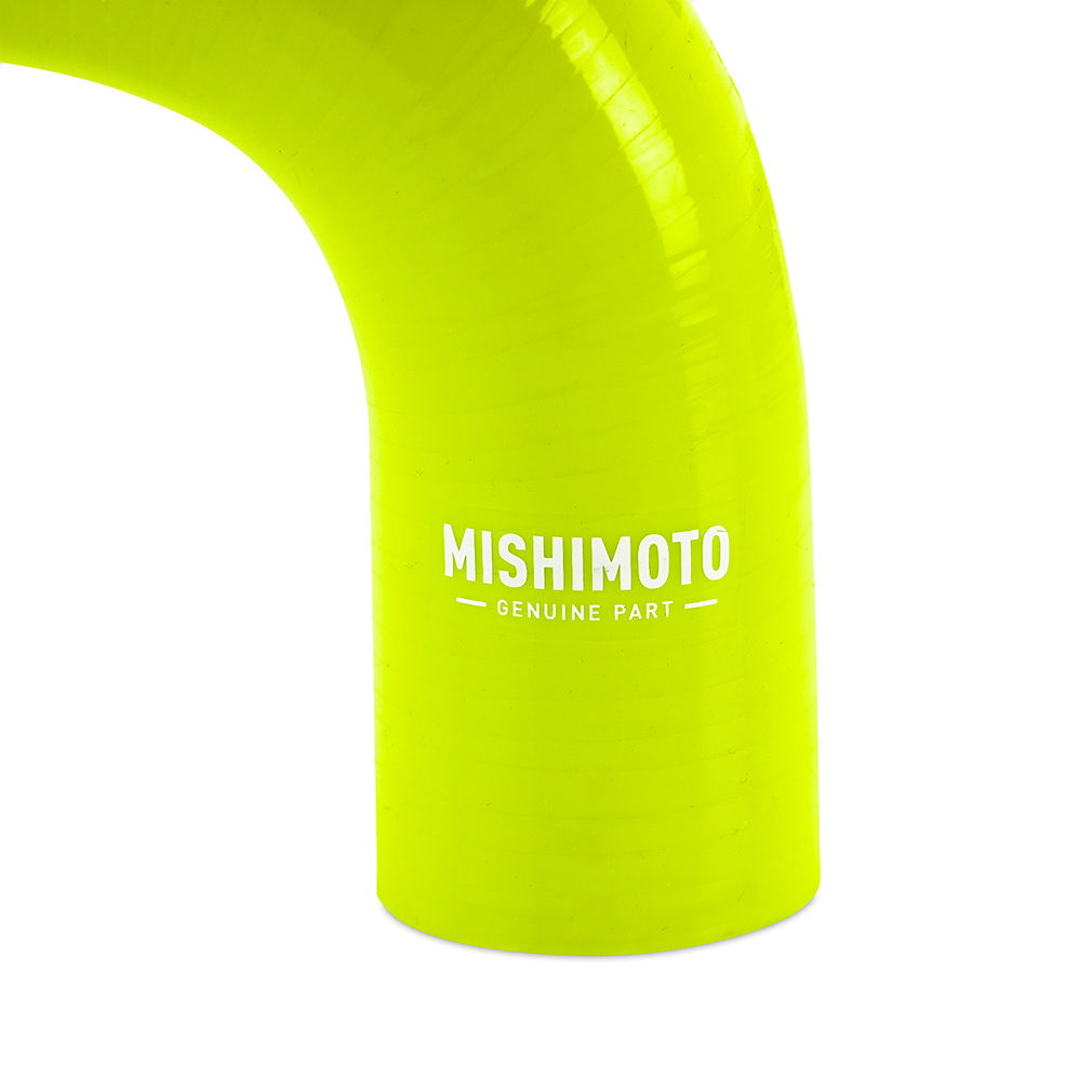 Mishimoto silicone hose kit components including radiator hoses, overflow hose, and clamps