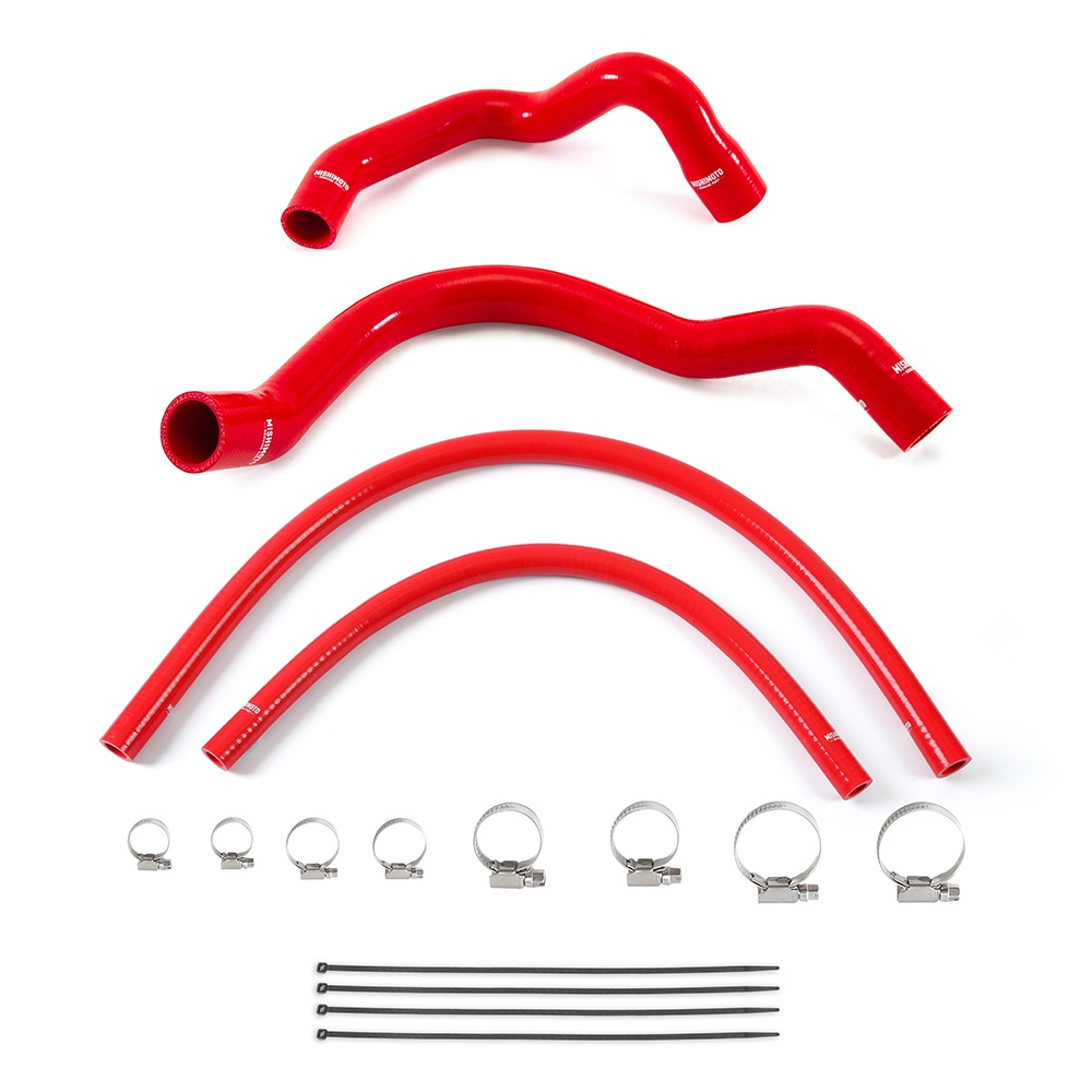 Mishimoto red silicone radiator and heater hose kit for 1991-2001 Jeep Cherokee XJ 4.0L