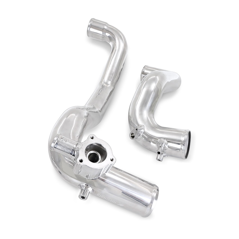Mishimoto wrinkle black intercooler pipes with DuraCore silicone couplers for Ford Bronco