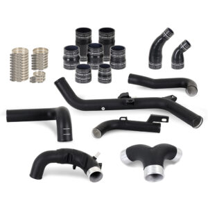 Mishimoto MMICP-BR27-21UHBK aluminum intercooler pipe kit for 2021+ Ford Bronco 2.7L EcoBoost