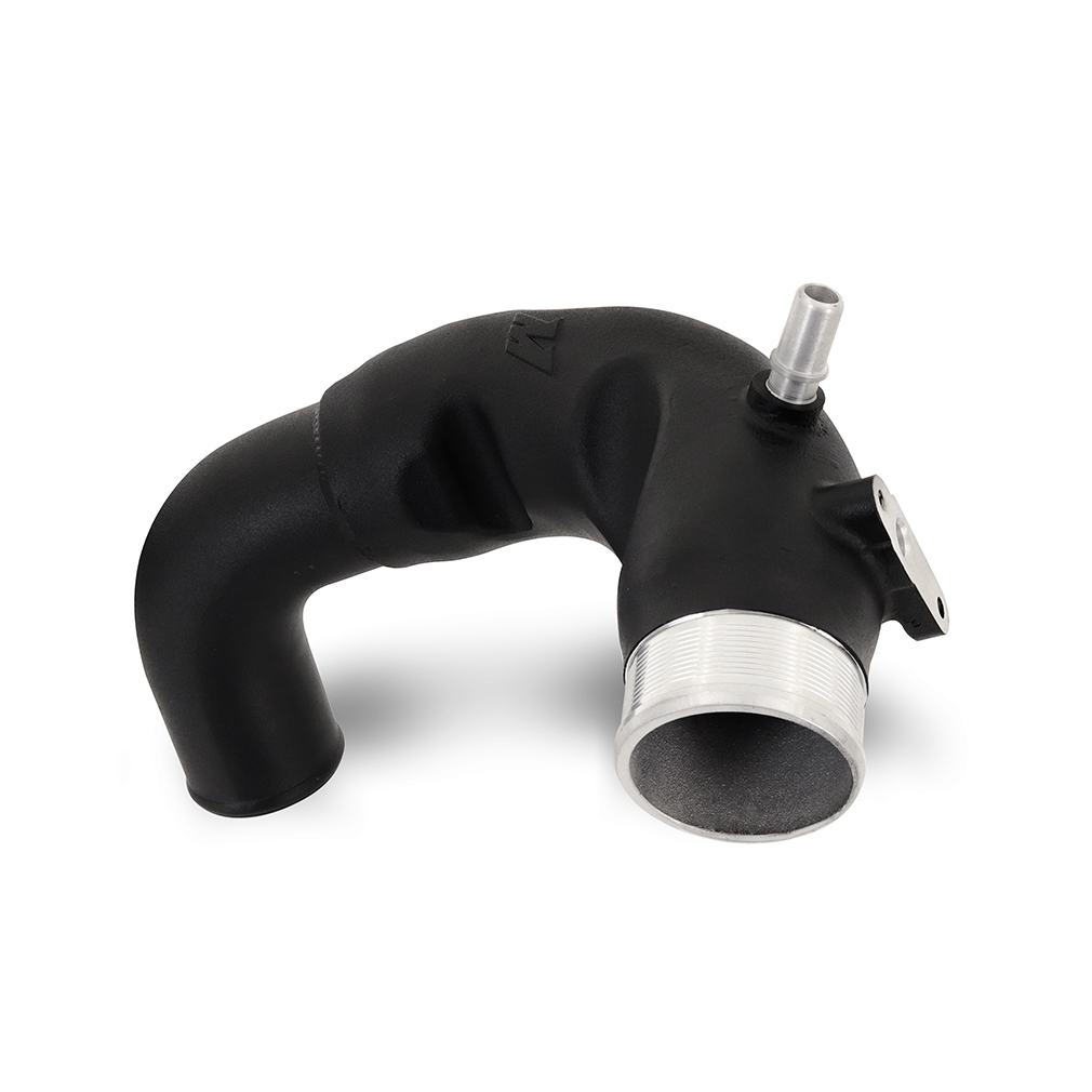 Mishimoto silicone couplers and worm gear clamps included with the Bronco intercooler pipe kit