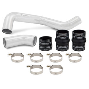 Mishimoto polished 3-inch hot-side intercooler pipe for 2017-2019 Chevrolet/GMC 6.6L Duramax L5P