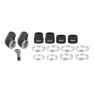 Mishimoto MMICP-F10-12MWBK aluminum forced induction charge pipes for BMW F10 M5 and F13 M6