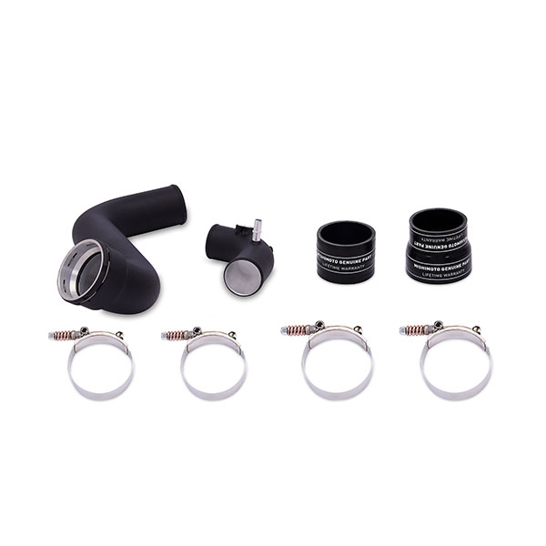 Mishimoto wrinkle black aluminum cold-side intercooler pipe kit for 2011-2014 Ford F-150 EcoBoost