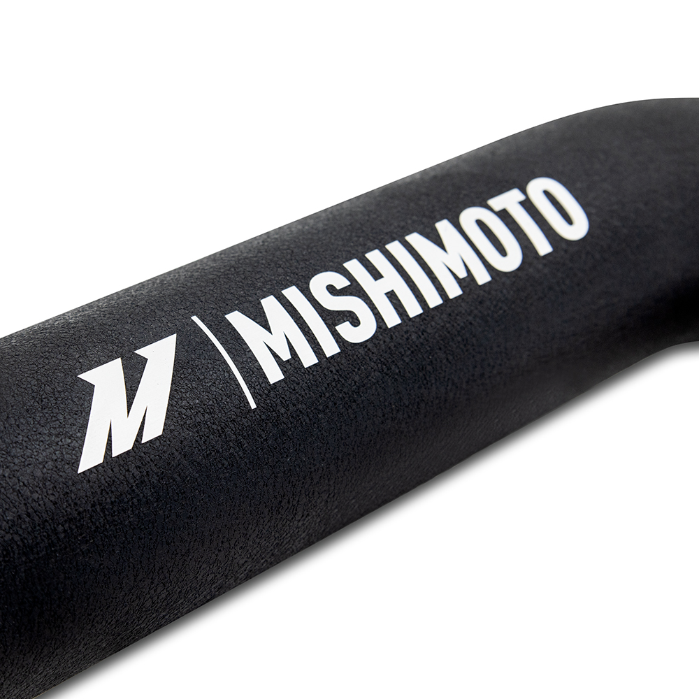 Mandrel-bent black aluminum intercooler pipes for Ford 7.3L Powerstroke Super Duty trucks