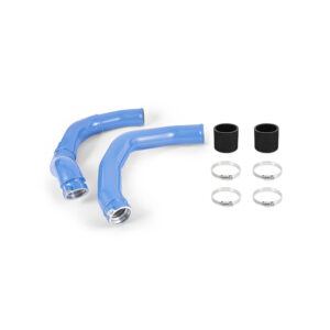 Mishimoto color matched aluminum charge pipe kit for 2015+ BMW F8X M3/M4 in Yas Marina Blue
