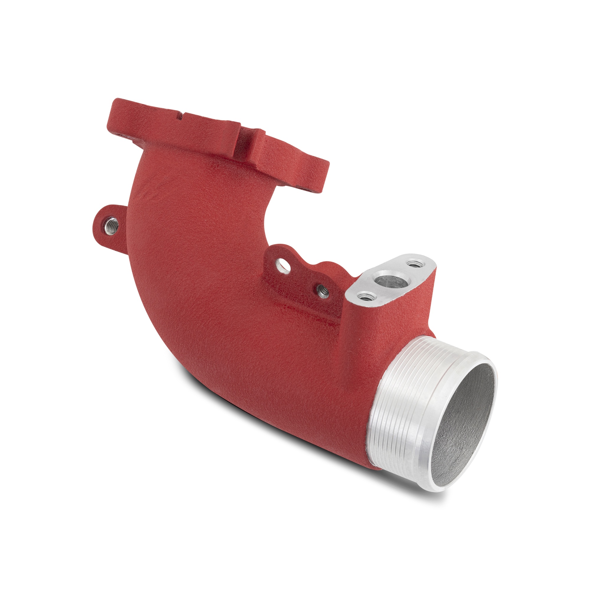 Cast throttle body elbow connection on Mishimoto GR Corolla intercooler pipe kit