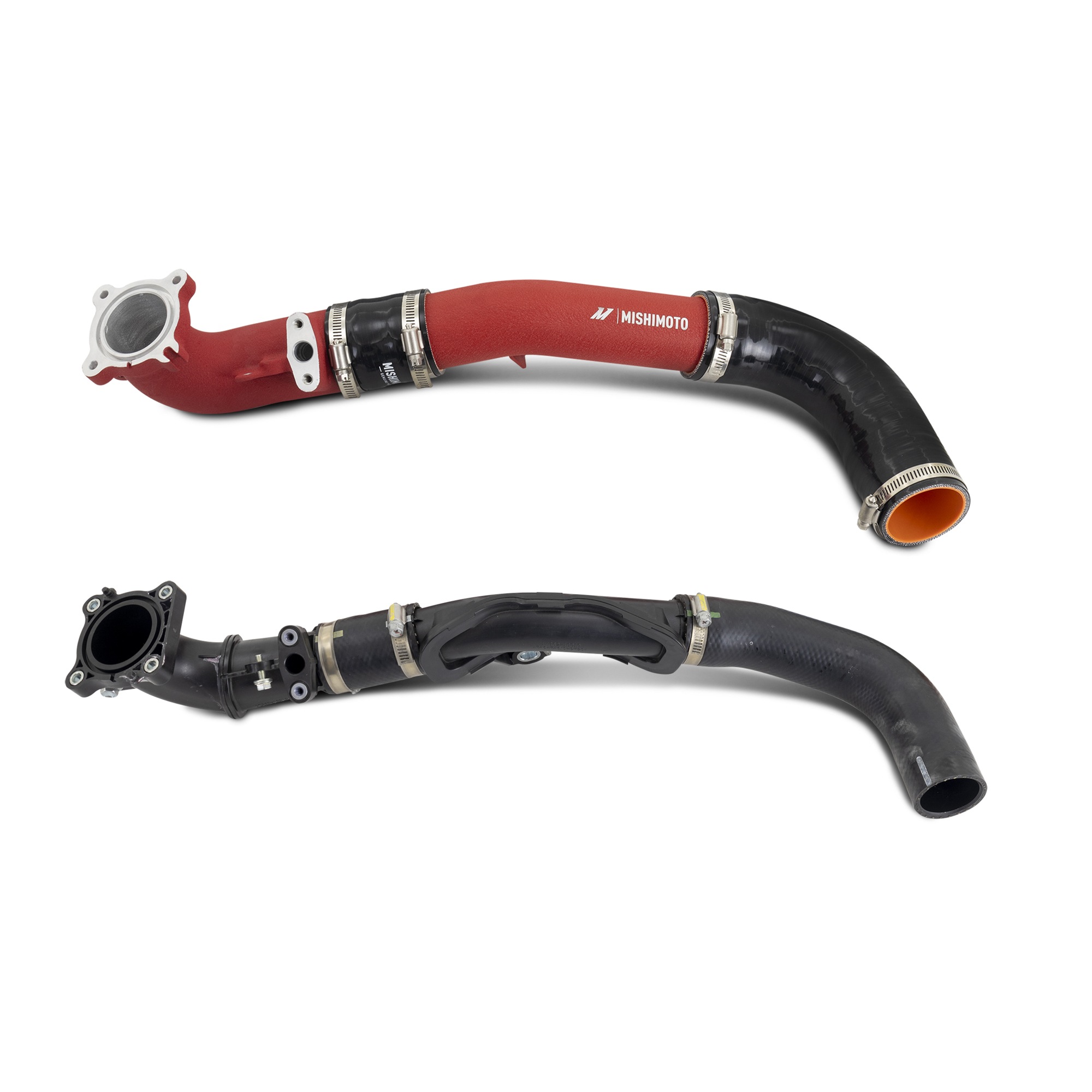 Mandrel-bent aluminum intercooler pipes for Mishimoto GR Corolla forced induction upgrade
