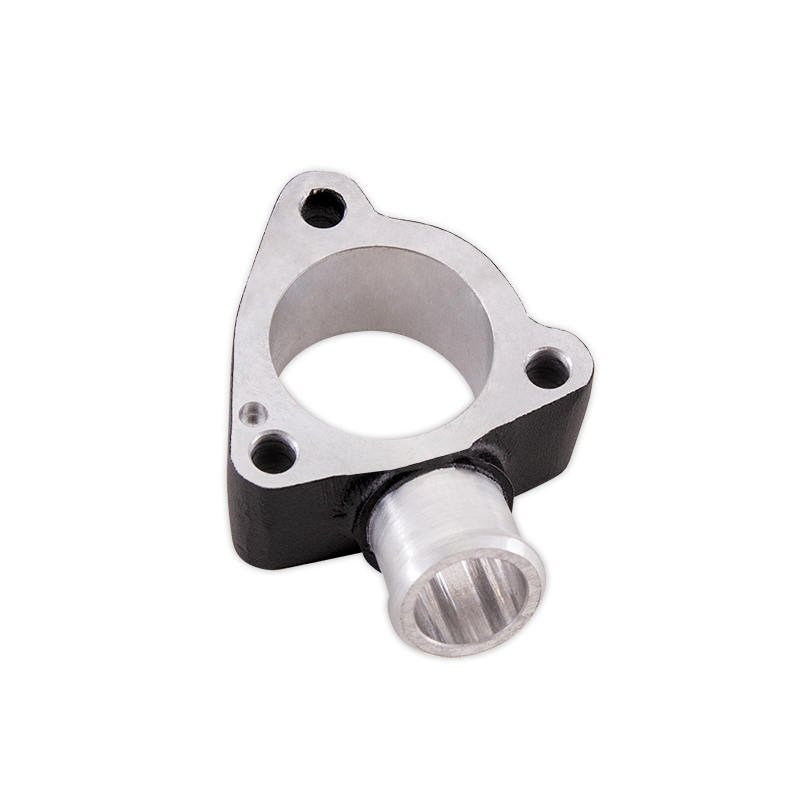 Close-up of Mishimoto cast aluminum intercooler pipe's mandrel-bent design for the Jeep Wrangler JL 2.0L