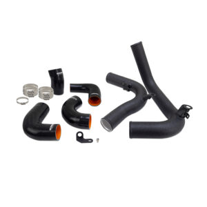 Mishimoto MMICP-MK8-22WBK wrinkle black intercooler pipe kit for manual VW GTI MK8