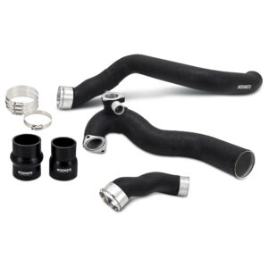 Mishimoto Intercooler Pipe Kit MMICP-MUS4-24WBK in wrinkle black for 2024+ Ford Mustang EcoBoost