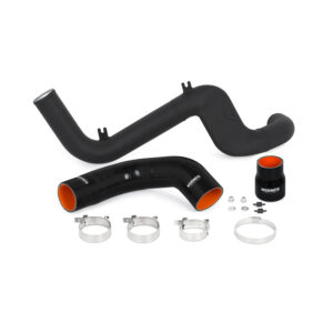 Mishimoto MMICP-RS-16HWBK Hot-Side Intercooler Pipe for 2016-2018 Ford Focus RS in Wrinkle Black finish