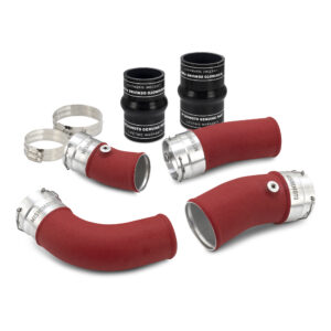 Mishimoto Performance Intercooler Charge Pipe Kit in Wrinkle Red for 2024+ Toyota Tacoma T24A-FTS