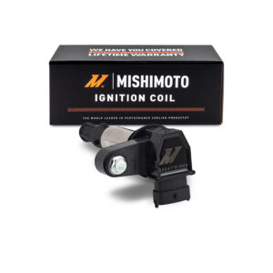 Mishimoto MMIG-CAD-04 black electronic pencil ignition coil with female blade terminal connector