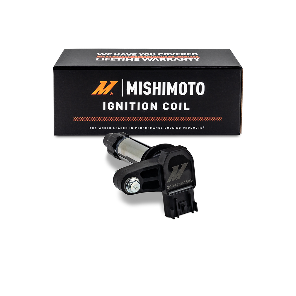 Mishimoto MMIG-CAM-10 black electronic pencil ignition coil with female blade terminal connector