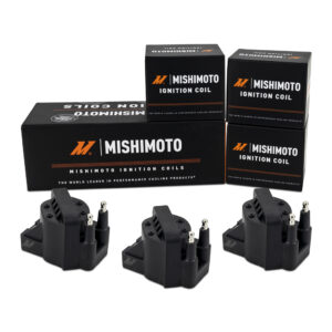 Mishimoto MMIG-CENT-8503 black distributorless ignition coil with spade terminal connector