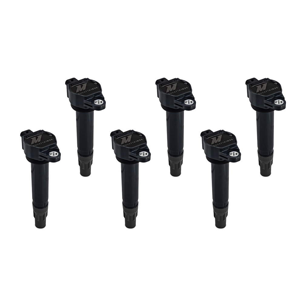 Mishimoto ignition coil for 2006-2010 Dodge Charger V6 3.5L shown from side profile