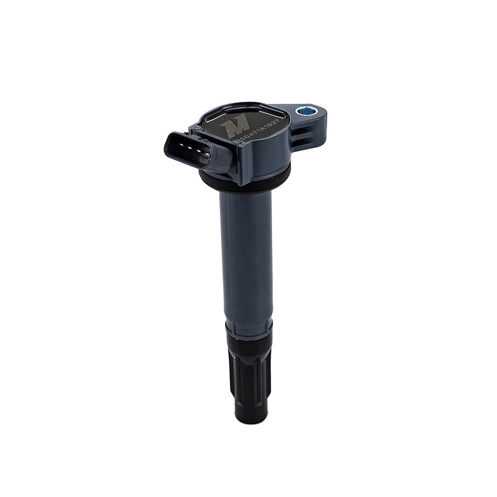 Mishimoto ignition coil showing female blade-type terminal and connector design