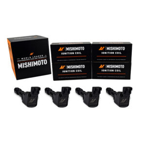 Mishimoto MMIG-COB-0604 black ignition coil with phenolic resin outer shell and blade terminal