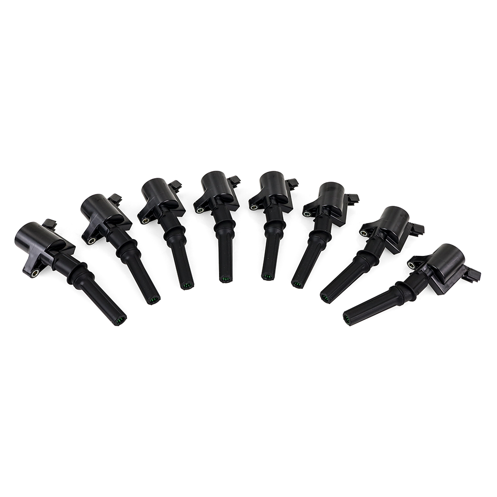 Mishimoto MMIG-F150-0108 black ignition coil set of 8 for Ford Modular V8 and Triton V10 engines