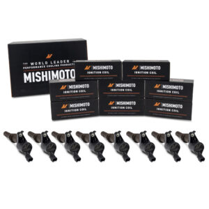 Mishimoto MMIG-F150-0908 black COP ignition coil with vertical connector plug