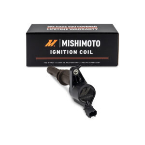 Mishimoto MMIG-F150-09 black COP ignition coil with vertical female blade terminal connector